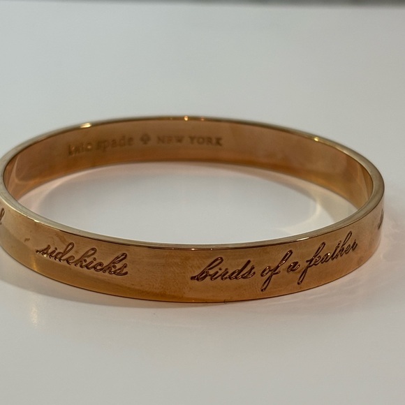 Kate Spade New York Rose Gold "Best Friend Ever" Bangle Bracelet - Picture 5 of 6